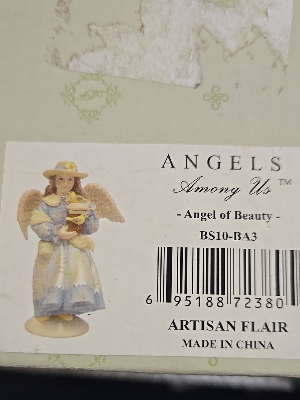 Angels Among Us "Angel of Beauty" Figurine - Blue & Cream